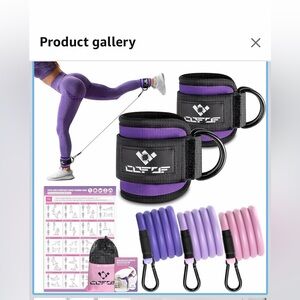 Purple Ankle Resistance Bands